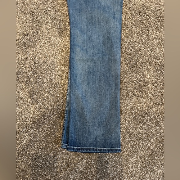 7 for all mankind AIRWEFT DENIM THE STRAIGHT jeans size 31 medium stretch - Picture 15 of 15